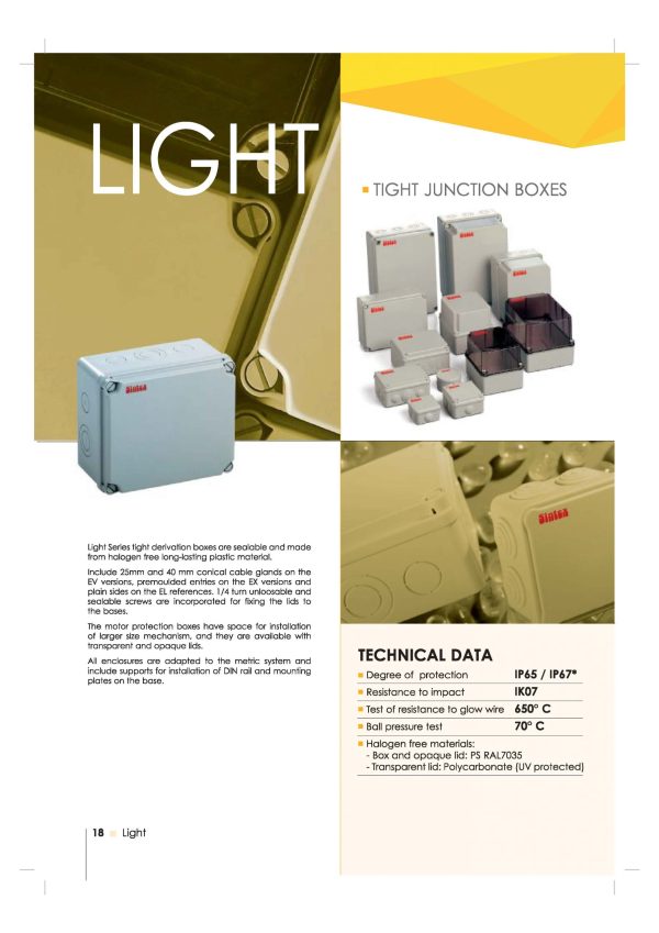 Light Junction Boxes IP65